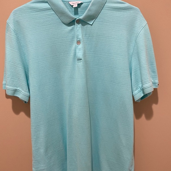 Calvin Klein Blue Polo Shirt Classic Fit - Picture 1 of 2